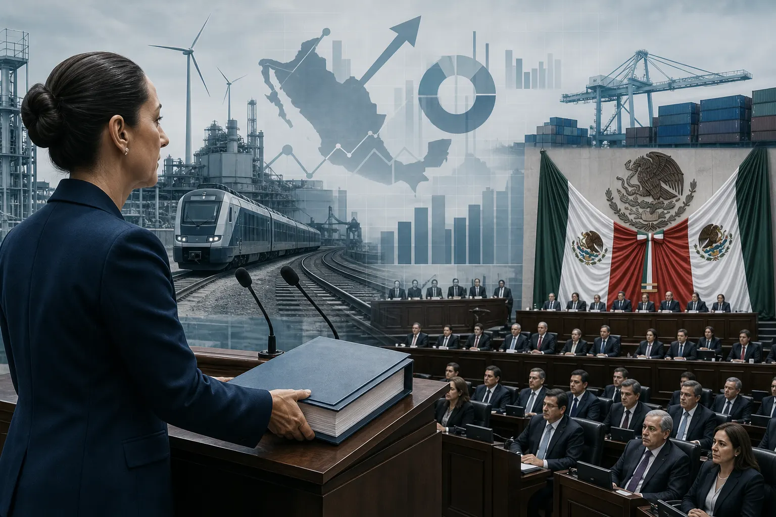 Paquete Económico 2027 con previsiones de crecimiento, déficit y deuda pública en México
